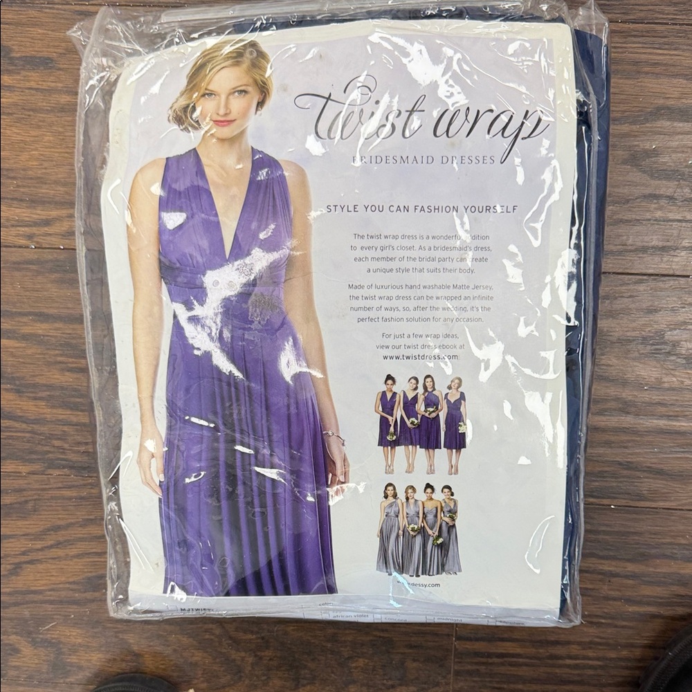 Dessy Collection Estate Blue Convertible Dress